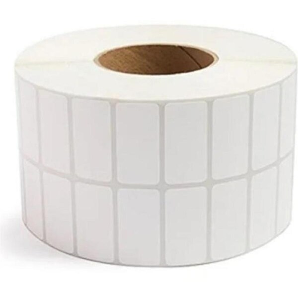 50mm x 25mm x 76mm core, 2 across, - White Thermal Transfer Labels, Permanent Adhesive, 5000 LPR 76mm core,