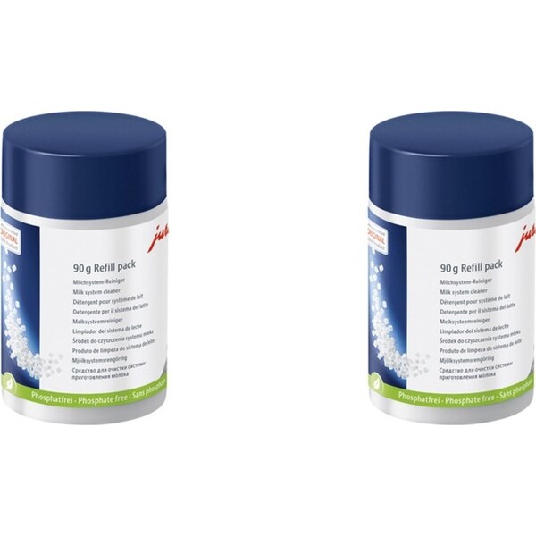 2x Jura Milk System Residue Coffee Machine Cleaner Tablets/Tabs 90g Refill