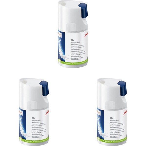 3x Jura 90g Mini Tabs Residue Cleaner Dispenser For Coffee Machine Milk System