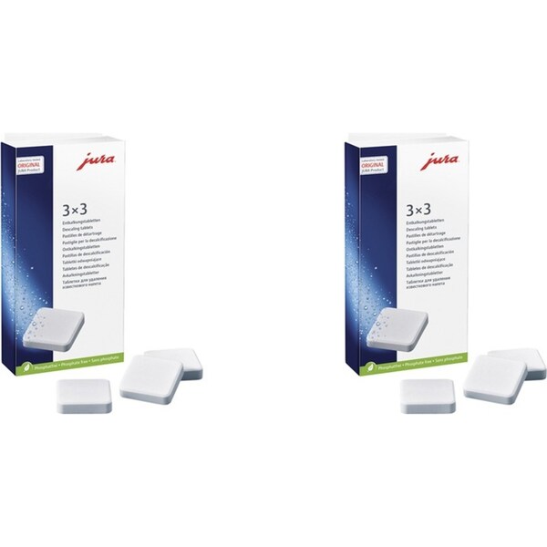 2x 9pc Jura Espresso/Coffee Machine Descaling And Protection Cleaning Tablets