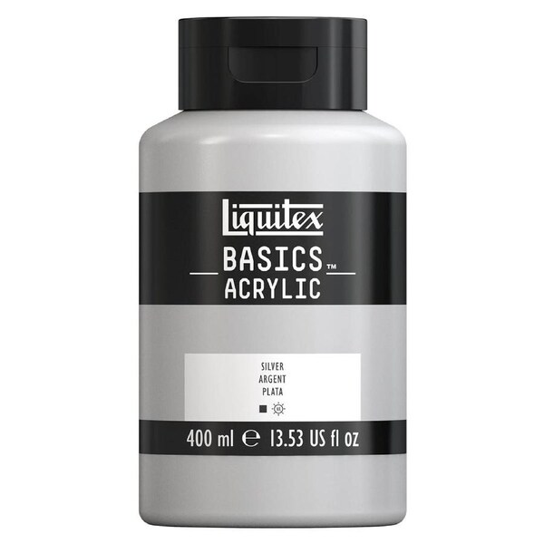 Liquitex Basics Acrylic 400ml Paint Silver Home Arts And Crafts Painting
