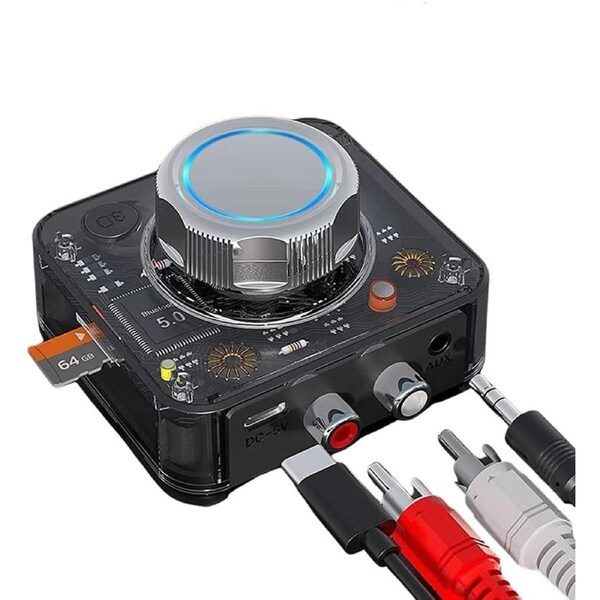 Bluetooth 5.0 Audio Receiver Bar Wireless Stereo Adapter 3.5mm AUX RCA Cable NEW