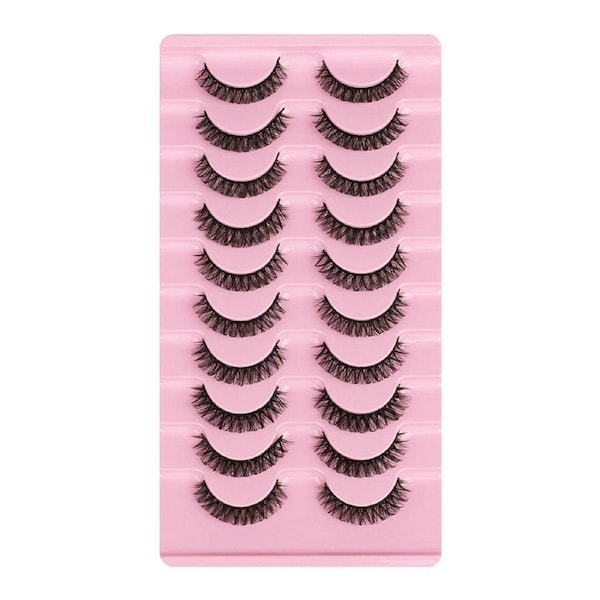 20pcs False Eyelashes Eye Lashes Natural Thick Fake False Lash Handmade Extension-A