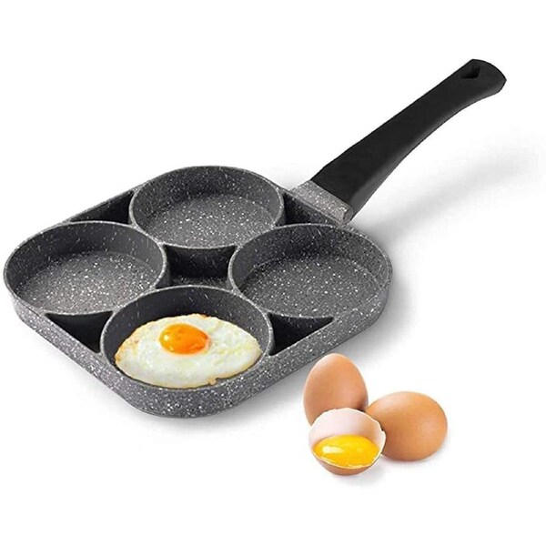4 Cup Frying Pan Egg Pancake Burger Non-Stick