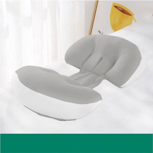 Made 2023 Nursing Pillow Support Pregnancy Pillows Feeding Baby Sleeping White & Grey