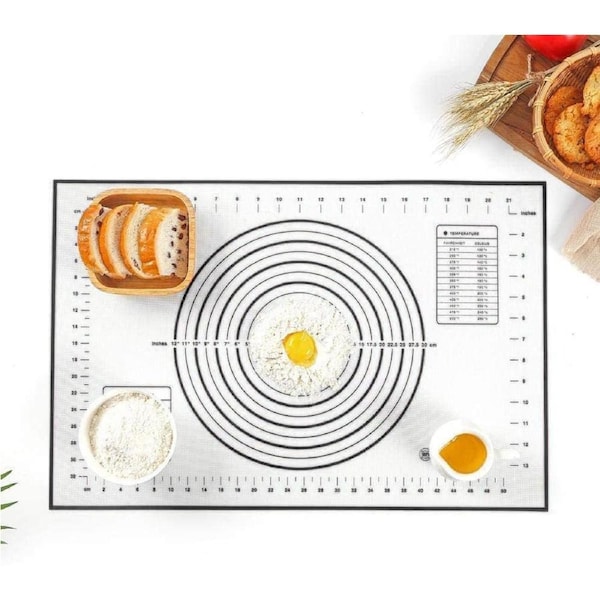 Non-Stick Silicone Baking Mat Rolling Black