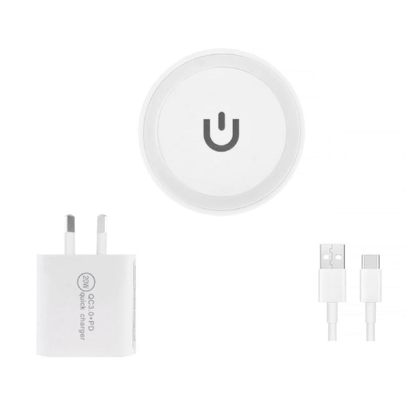 20W USB C & USB A Fast Charging Wall Charger + 15W Qi Wireless Charging Pad
