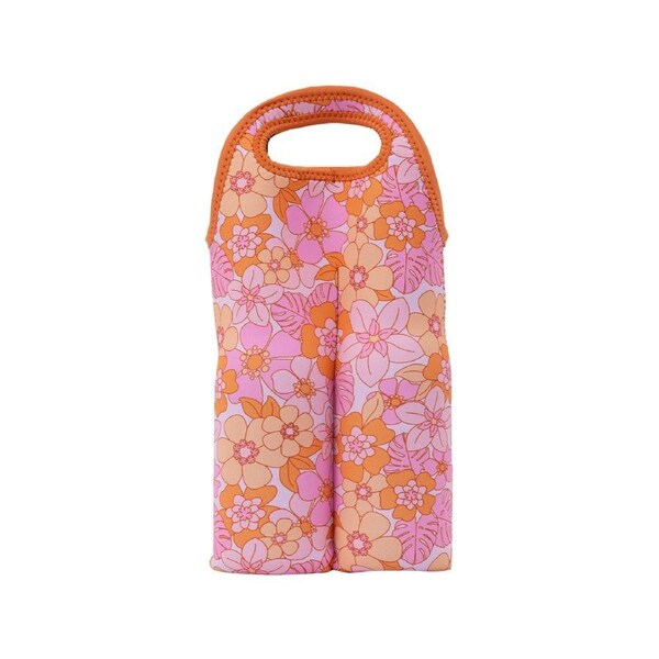 Splosh Picnic Wine Cooler 23 x 37cm Retro Floral PIC110A