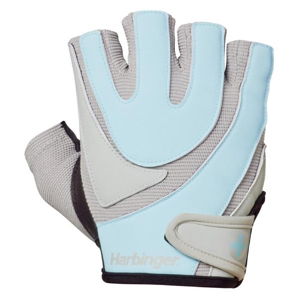 Harbinger Women Training/Fitness Gloves Weight Lifting Gym Grip Blue/Grey Small
