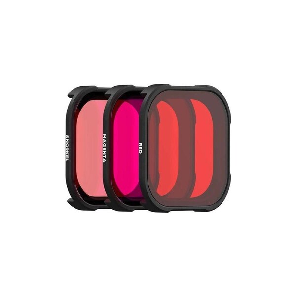 PolarPro 3-pack DiveMaster Filter Set for HERO9/10/11/12 Black Protective Housing (Red/Magenta/Snorkel)