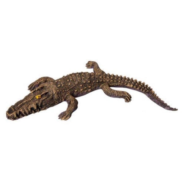 Aqua One Sunbathing Crocodile Medium Ornament 17x26x3cm (37492M)