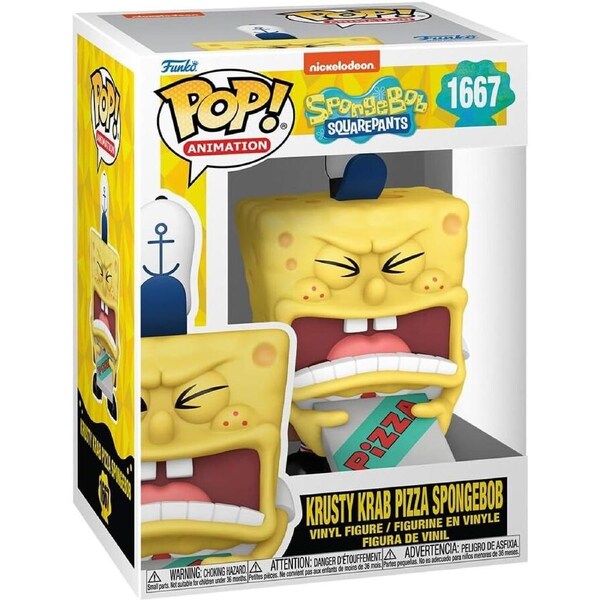 Funko Pop Spongebob 25th Anniversary - Krusty Krab Pizza #1667 Vinyl Figure