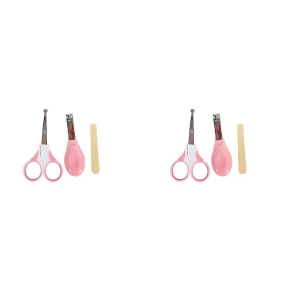 2x 3pc Cuddle Bug Newborn Baby Grooming Nail Care Clipper Set 2 Asst Pink & Blue