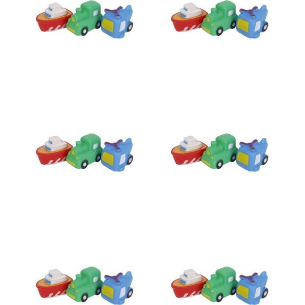 6x 3pc Cuddle Bug Kids/Children Bath Time Play Toy Squirtees Assorted Designs