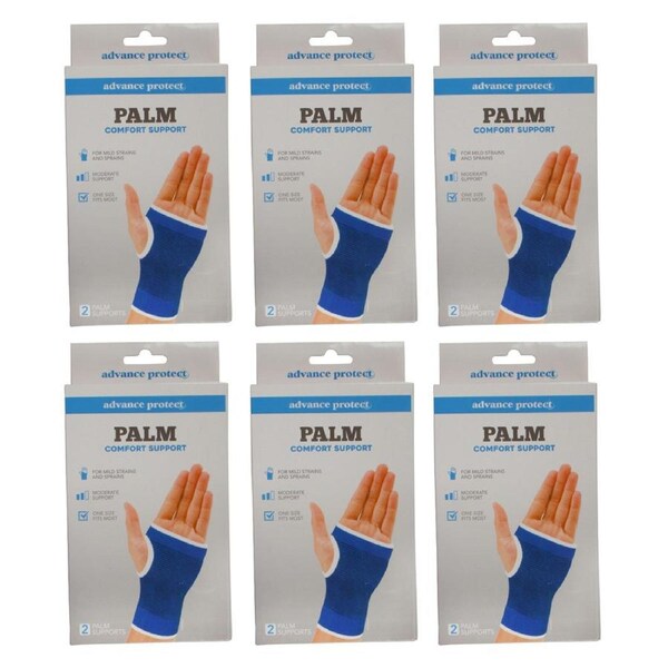 6x 2pc Advance Protect Palm Support Compression Sleeves Wrist Pain Relief 10x8cm
