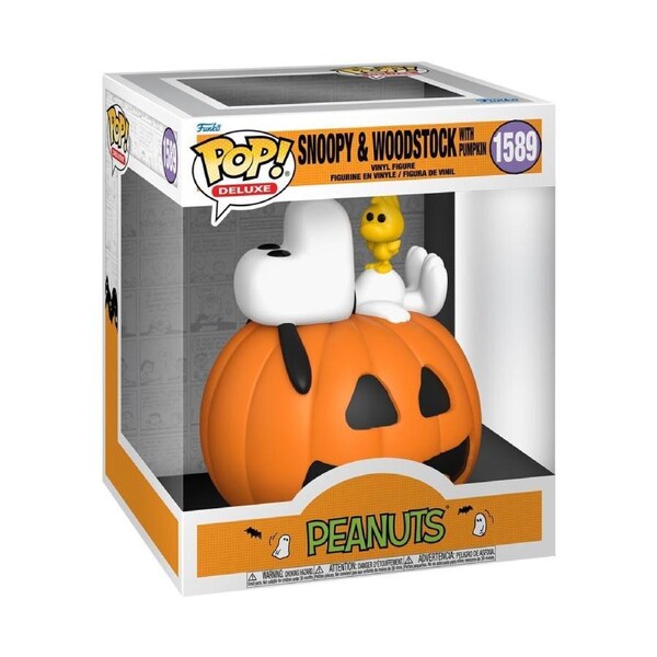Funko Pop Deluxe Peanuts Great Pumpkin Snoopy & Woodstock 6inch #1589 Vinyl Figure