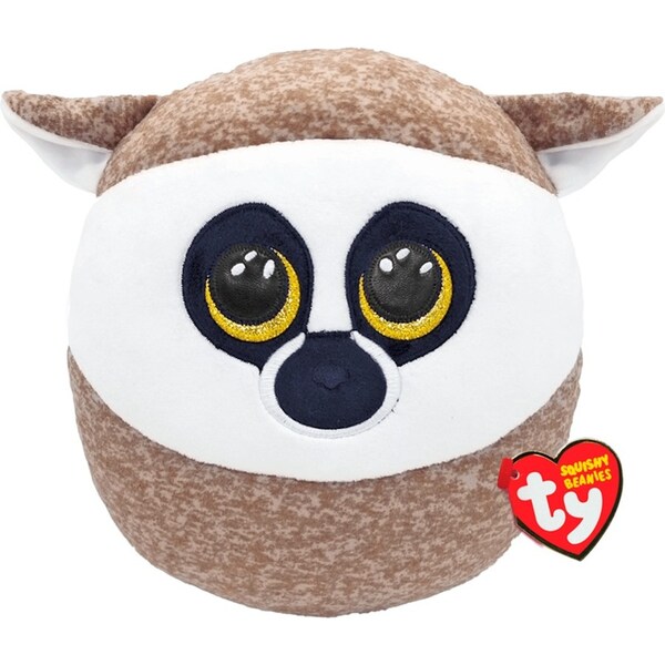 TY Squishy Beanies Linus - Lemur Squish 35cm Kids/Childrens Plush Toy 3y+