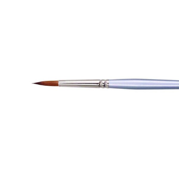 Jasart Round Size 2 Paint Brush Needle-Fine Point Oil/Watercolour Red Sable