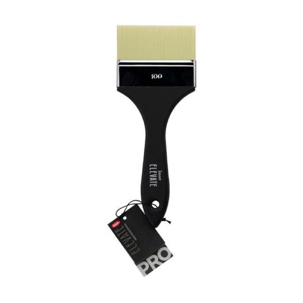 Jasart Elevate Professional Art/Craft Painting Brush 4"/100mm Wide Flat Black
