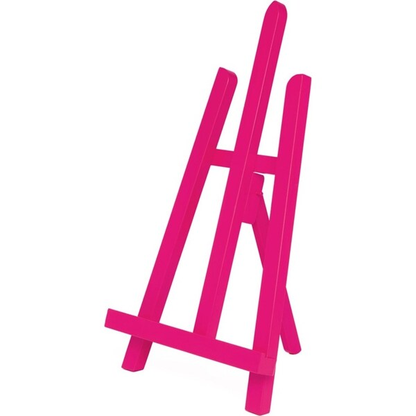 Jasart Tabletop Painting Colour Easel Drawing Canvas Holder Stand 29x40cm Pink