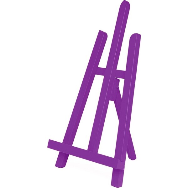 Jasart Tabletop Painting Colour Easel Drawing Canvas Holder Stand 29x40cm Purple