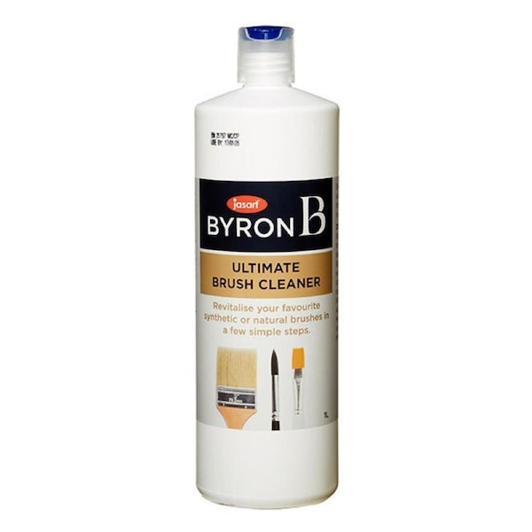 Jasart Byron Ultimate 1L Liquid Bottle Painting Art/Craft Brush Bristle Cleaner