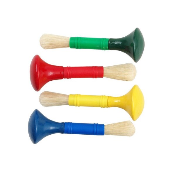 12x Jasart Hog Bristle Kindy Kids/Children Craft Painting Brush Plastic Handle