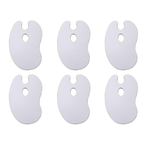 6x Jasart Kidney Pro Oil/Acrylic Painting Wooden Palette Art/Craft 30cm Small wh
