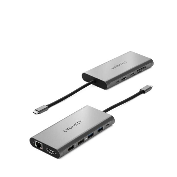 Cygnett Unite 12-in-1 USB-C Multiport Hub Adapter Dock 4xUSB-A 2xUSB-C 100W [CY4549HUB12]