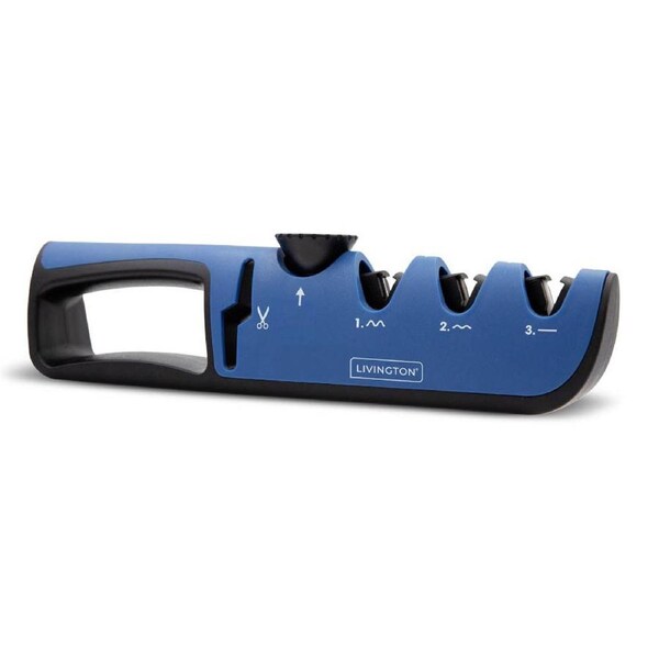 Livington Blade Star Adjustable Knife Sharpener with Angle Selection Guide