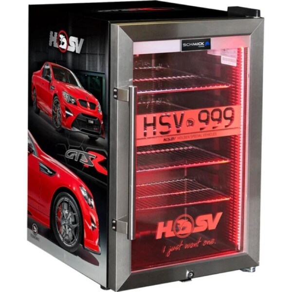 Holden HSV GTSR Maloo Branded 70 Litre Light Up Bar Fridge - Add Your Own Number Plate