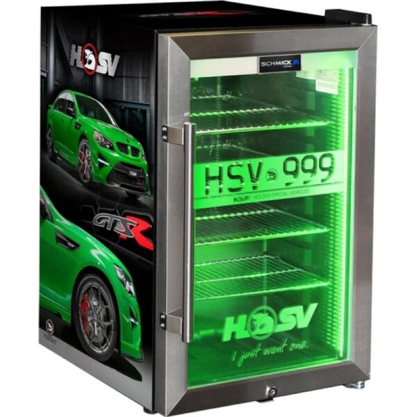 Holden HSV GTRS Branded 70 Litre Light Up Bar Fridge - Add Your Own Number Plate