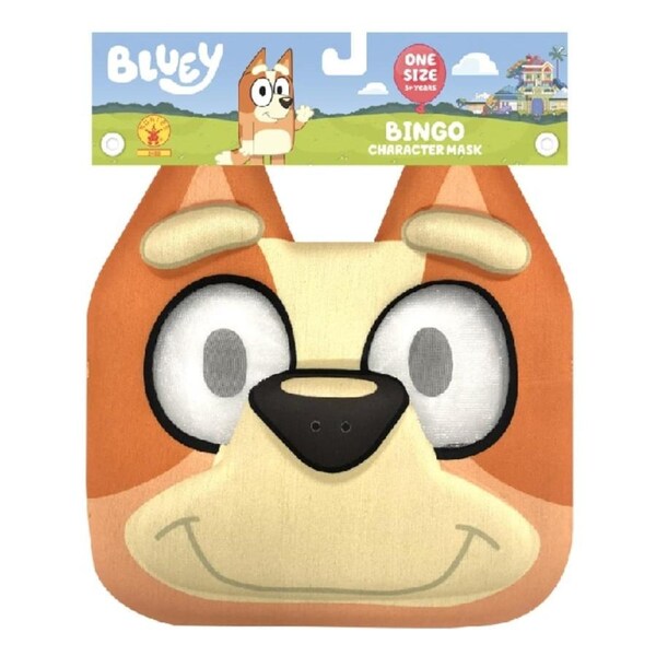 Bluey Bingo Costume Face Mask (One Size Fits All)