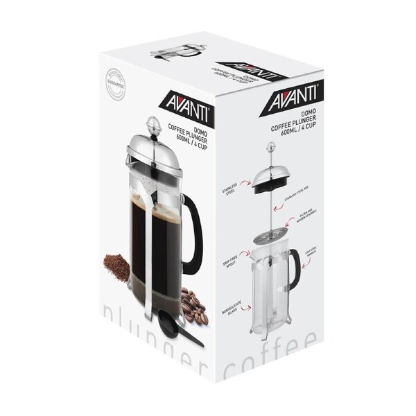 Avanti Domo 4 Cup Coffee Plunger 600ml