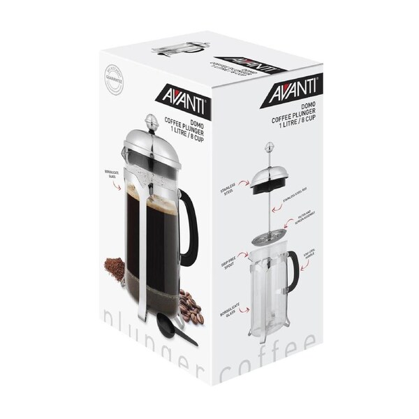 Avanti Domo 8 Cup Coffee Plunger 1 Litre