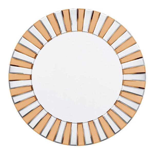 Radiant Sunburst Mirror: Elegant Wall Mounted Decor for Your Living Space