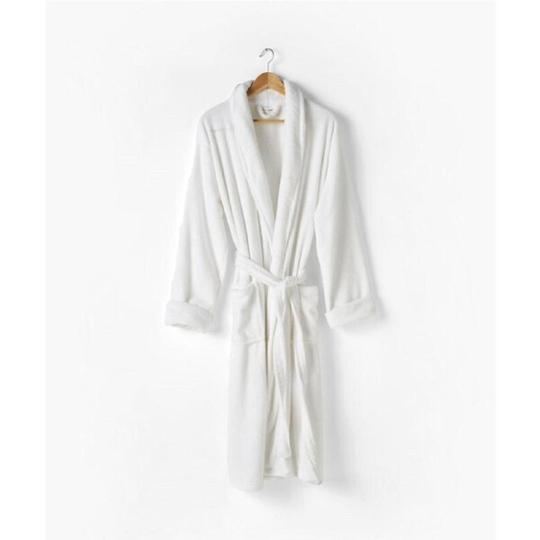 Linen House Plush Robe - White