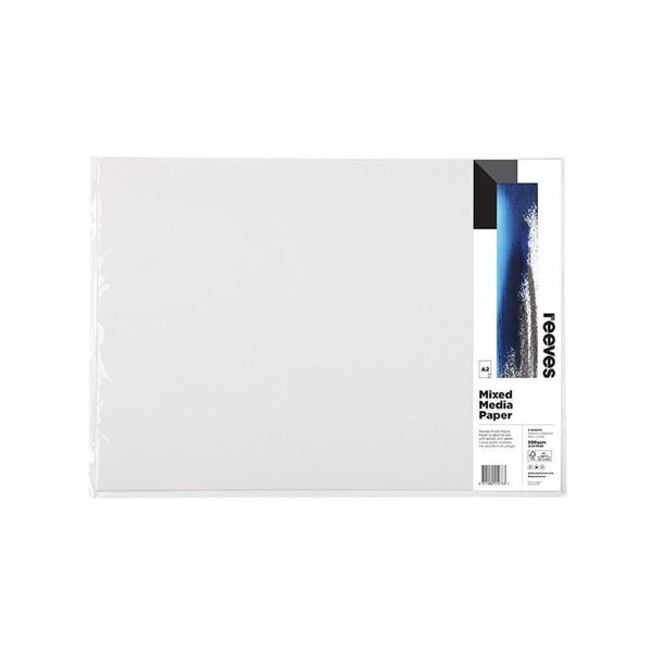 6pc Reeves Mixed Media Premium Quality Paper 200gsm A2 Art And Craft 200gsm