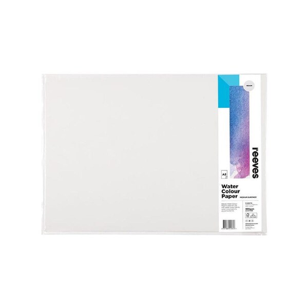 5pc Reeves Water Colour Medium Texture Premium Paper A2 Art And Craft 200gsm