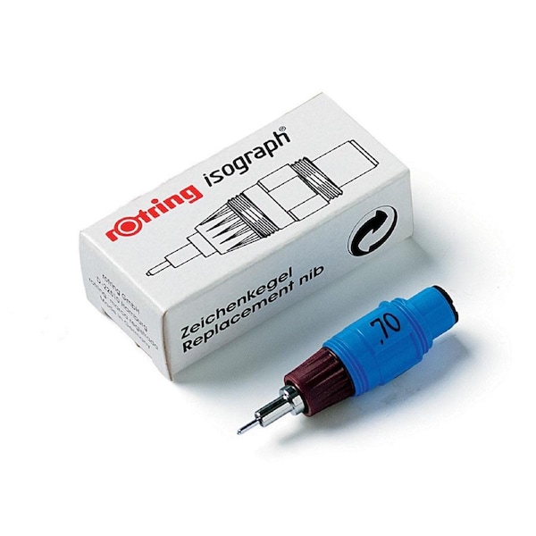 Rotring Isograph Replacement Cone Technical Drawing Graphic Design 0.50mm Brown