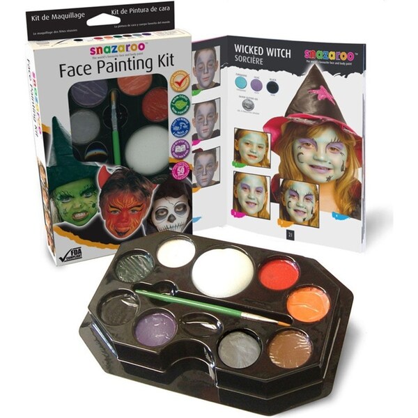 Snazaroo Palette Set Scary Face/Body Dress Ups Novelty Fun Face Painting Kit