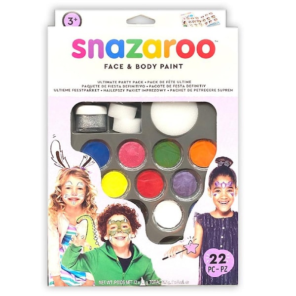 Snazaroo Ultimate Party Set Novelty Fun Face/Body Dress Up Painting Kit