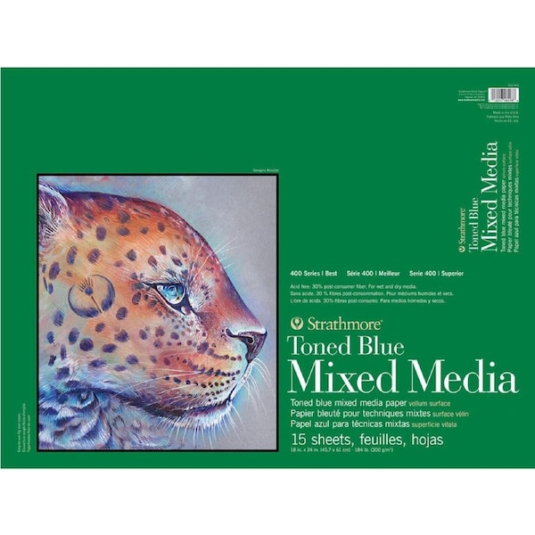 Strathmore 18x24'' 15 Sheets Mixed Media Heavyweight Premium Art Paper