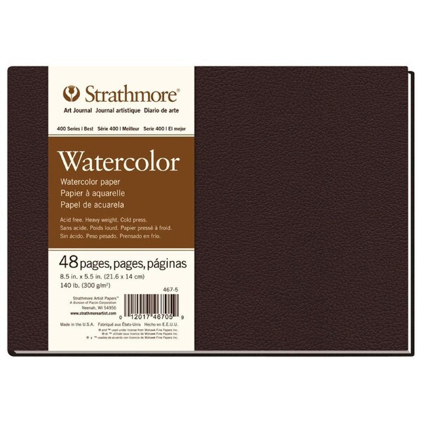 Strathmore 400 Series HB Water Colour Art/Sketch Journal 5.5''x8.5'' 48 Sheets