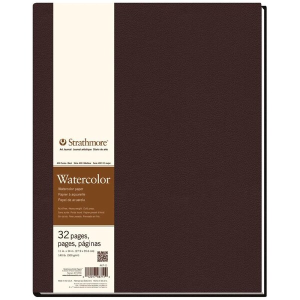 Strathmore 400 Series HB Water Colour Art/Sketch Journal 11''x14'' 32 Sheets