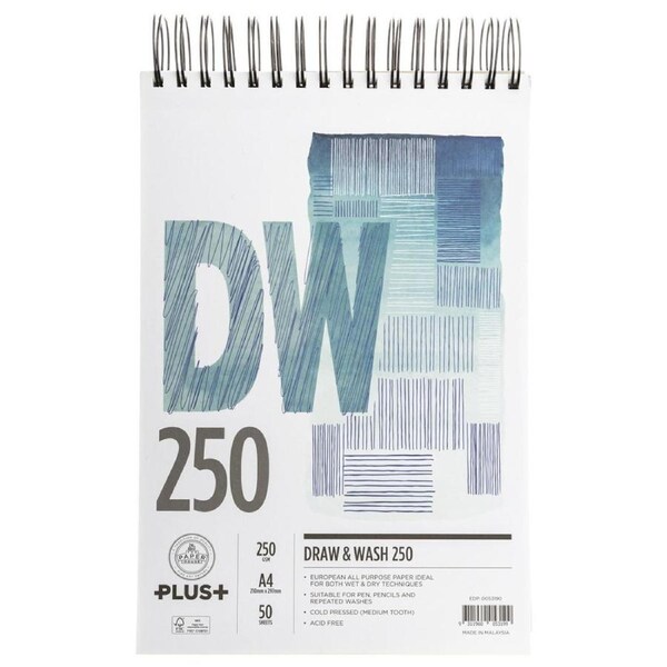 The-Paper Book-House Art Drawing/Painting Paper Book 250gsm A4+ Size 50 Sheets