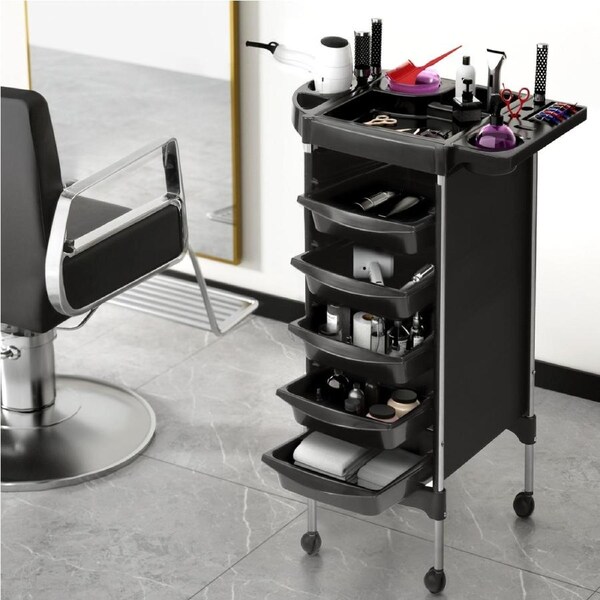 6 Tiers Embellir Salon Trolley Cart Spa Beauty Rolling Tray Hairdressing Storage