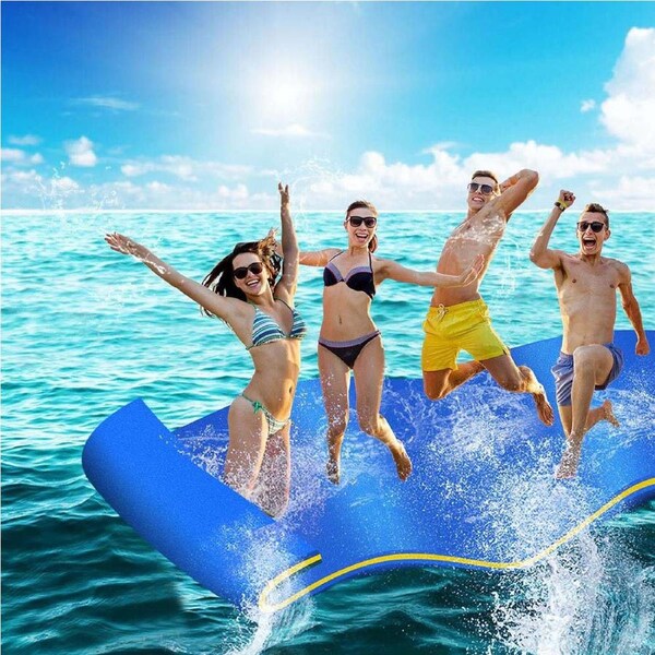 3.5x1.8m Weisshorn Floating Water Mat Foam Pad Swimming Pool Platform Blue