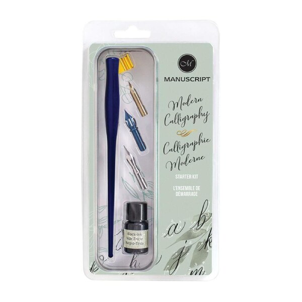 Manuscript Modern Letters Calligraphy Oblique Navy Set Arts And Craft Drawing