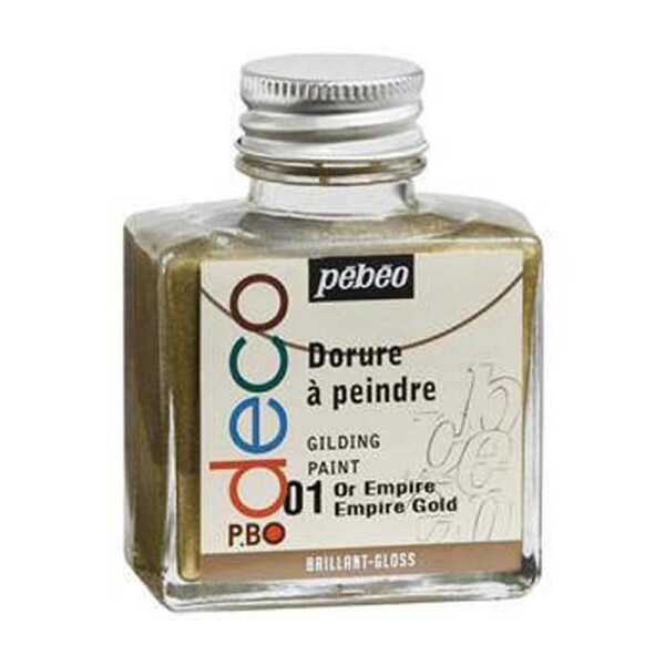Pebeo Deco Gilding Paint 75ml King Gold Coloured Art And Craft Set Painting
